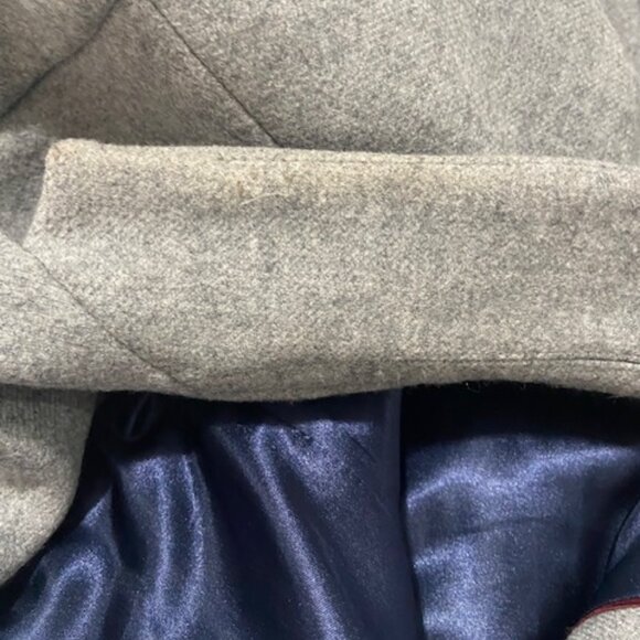 J.Crew Regent Topcoat Coat Double Serge Wool Light Heather Gray Size 10 - Picture 11 of 16